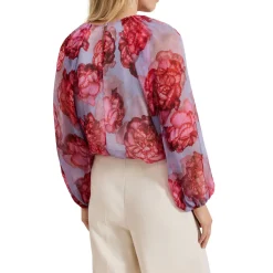 Amara Floral Silk Blouse