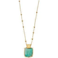 Amazonite Lena Charm Necklace