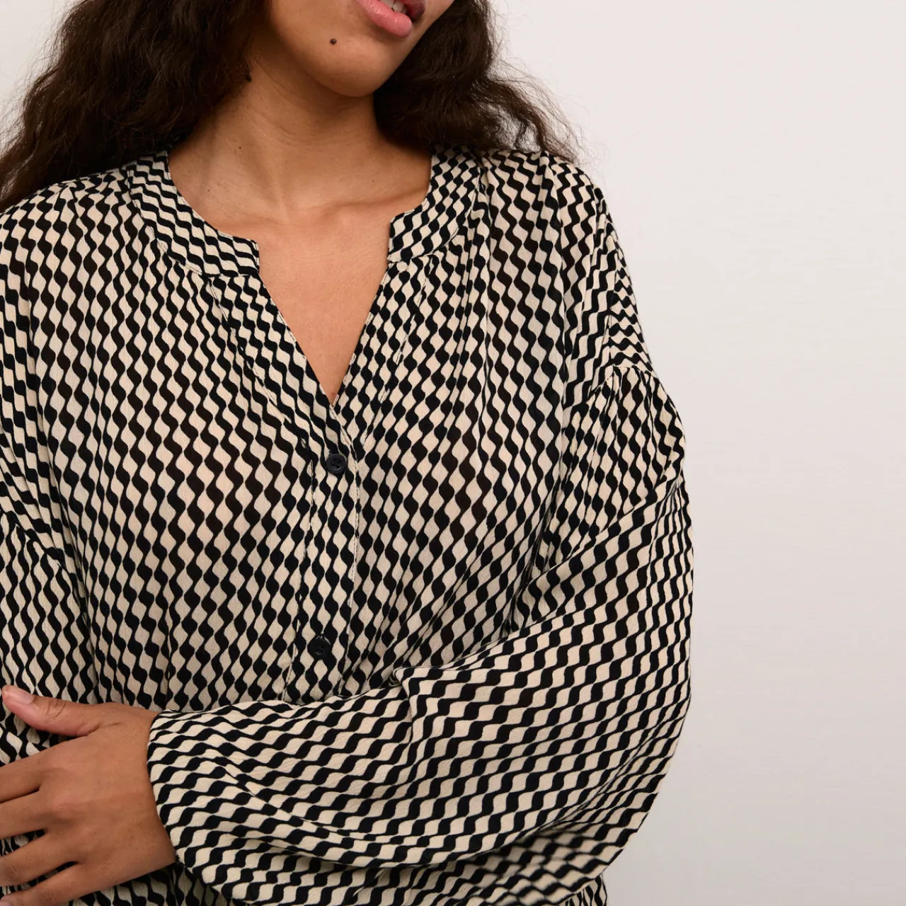 Clearance KAFFE Amber Geometric Print Dress