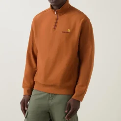 Online CARHARTT WIP American Script Logo Half-Zip Sweatshirt