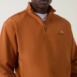 Online CARHARTT WIP American Script Logo Half-Zip Sweatshirt