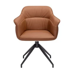 Amrita Swivel Dining Chair Tan