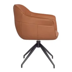 Amrita Swivel Dining Chair Tan