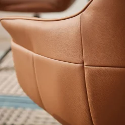 Amrita Swivel Dining Chair Tan