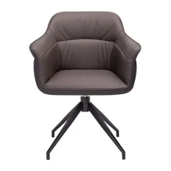 Amrita Swivel Dining Chair Grey