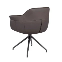 Amrita Swivel Dining Chair Grey