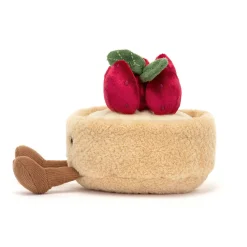 New JELLYCAT Amuseables Fleurette Tarte Aux Fraises 11cm