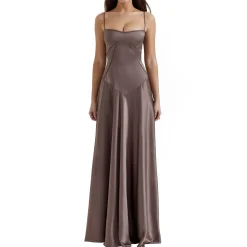 Anabella Lace Up Flared Dress