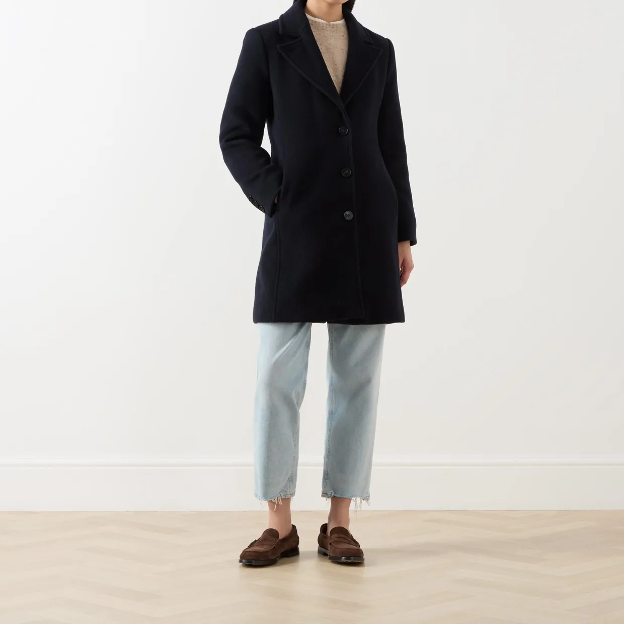 Angel Single-Breasted Peacoat