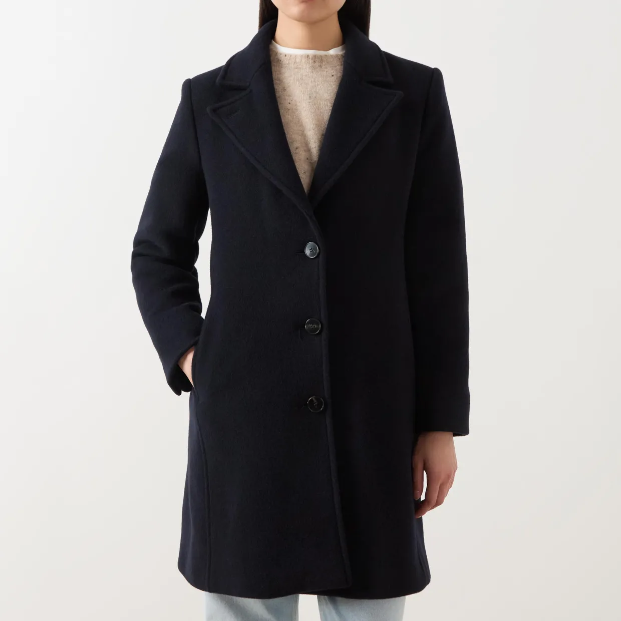 Angel Single-Breasted Peacoat