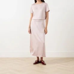 New WEEKEND MAX MARA Angelo Satin Skirt