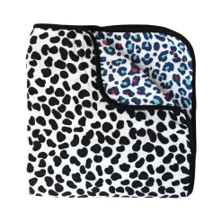 Outlet ETTA LOVES Animal Print Reversible Muslin Blanket