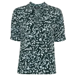 Discount WHISTLES Animal Print Tie-Front Blouse