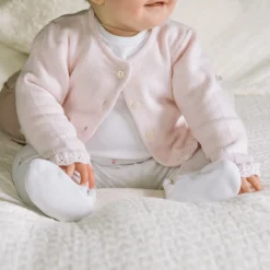 Clearance EMILE ET ROSE Annabel Rosebud Babygrow & Cardigan Two-Piece Set