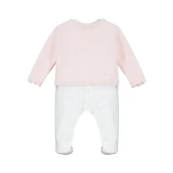 Clearance EMILE ET ROSE Annabel Rosebud Babygrow & Cardigan Two-Piece Set