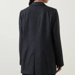 Outlet BARBOUR Antonia Pinstripe Double Breasted Blazer