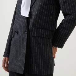 Outlet BARBOUR Antonia Pinstripe Double Breasted Blazer