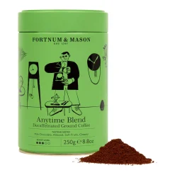Sale FORTNUM & MASON Anytime Blend Decaffeinated Ground Coffee Tin 250g