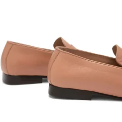 Apley Ruched Leather Loafers