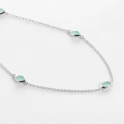 Sale JUVI DESIGNS Aqua Chalcedony Stepping Stone Necklace