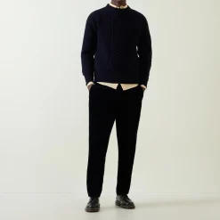 Fashion FISHERMAN Aran Cable-Knit Sweater