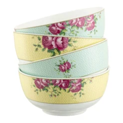 Outlet AYNSLEY Archive Rose - Cereal Bowls X 4