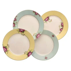 Archive Rose Plates (Set of 4)