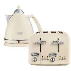 Argento Flora Kettle & Toaster Set Beige