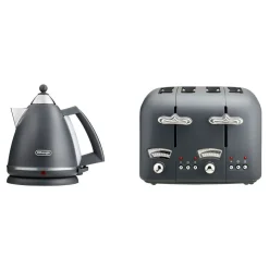 Fashion DE'LONGHI Argento Silva Kettle & Toaster Set