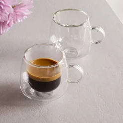 Artesano Hot & Cold Beverages Espresso Glass, Set of Two