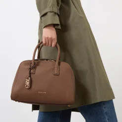 Discount MICHAEL MICHAEL KORS Ashton Medium Pebbled Leather Satchel