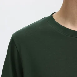 Online SELECTED HOMME Aspen Solid Logo T-Shirt