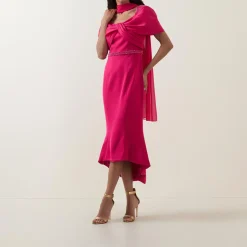 Asymmetric Embellished Dress