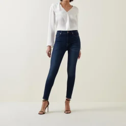Clearance 7 FOR ALL MANKIND Aubrey High-Rise Slim Illusion Skinny Jeans