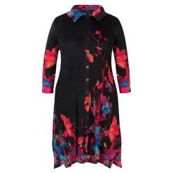 Audrey Placement Floral Pleated Cardigan