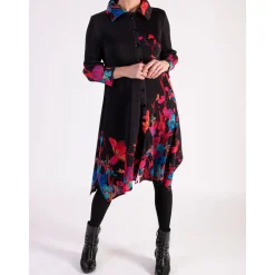 Audrey Placement Floral Pleated Cardigan