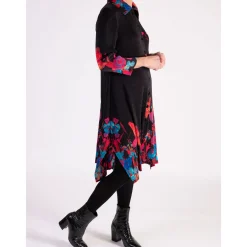 Audrey Placement Floral Pleated Cardigan