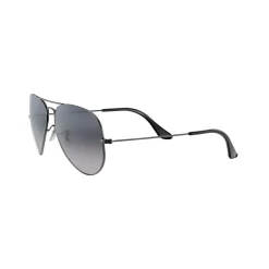 Aviator Grey Lens Large Metal Pilot Sunglasses  Grey