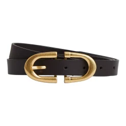 Hot REISS Bailey Leather Horseshoe Buckle Belt