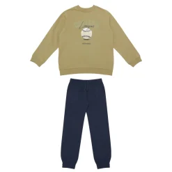 Baseball Sweatshirt & Track Pants Two-Piece Set