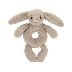 Bashful Beige Bunny Ring Rattle 18cm