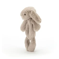 Bashful Beige Bunny Ring Rattle 18cm