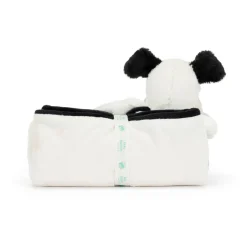 Hot JELLYCAT Bashful Black & Cream Puppy Blanket