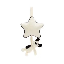Discount JELLYCAT Bashful Black & Cream Puppy Musical Pull