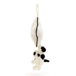 Bashful Black & Cream Puppy Musical Pull
