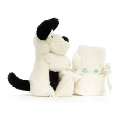 Fashion JELLYCAT Bashful Black & Cream Puppy Soother