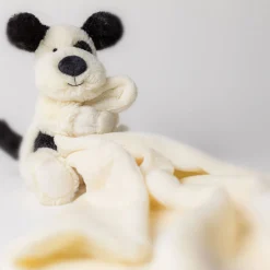 Fashion JELLYCAT Bashful Black & Cream Puppy Soother