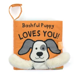 Hot JELLYCAT Bashful Puppy Loves You Fabric Book