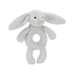 Outlet JELLYCAT Bashful Silver Bunny Ring Rattle 18cm