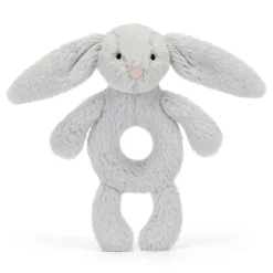 Outlet JELLYCAT Bashful Silver Bunny Ring Rattle 18cm